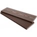 Террасная доска ДПК Tehno полнотелая Шоколад от производителя  Ecodecking по цене 1 667 р