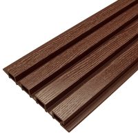Доска Фасадная из ДПК Wood Рейка Шоколад Доска Фасадная из ДПК Wood Рейка Шоколад