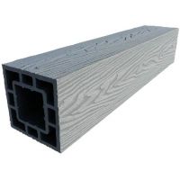 Столб опорный ДПК 3D фактура дерева Серый