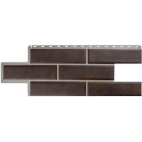 Фасадные панели (цокольный сайдинг) Венецианский камень Коричневый