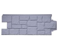 Фасадные панели Стандарт Крупный камень Серый (Известняк)