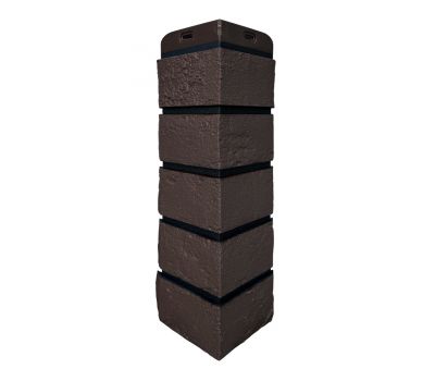 Угол Премиум состаренный кирпич Шоколадный (шов RAL 9005) от производителя  Grand Line по цене 686 р