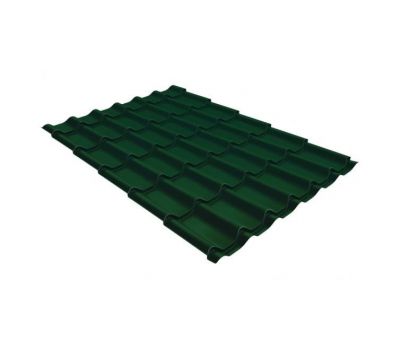 Металлочерепица классик 0,45 PE RAL 6005 зеленый мох от производителя  Grand Line по цене 623 р