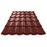 Металлочерепица Norman полиэстер 0,5 сталь RAL 8017 Коричневый Металлочерепица Norman полиэстер 0,5 сталь RAL 8017 Коричневый