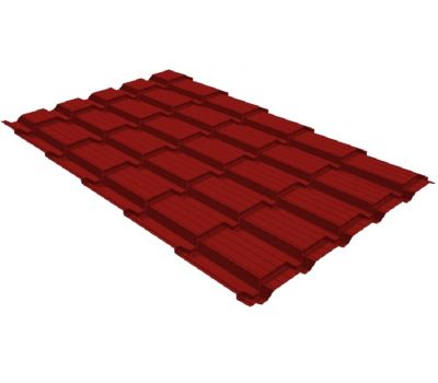 Металлочерепица квадро профи 0,45 PE RAL 3011 коричнево-красный от производителя  Grand Line по цене 636 р