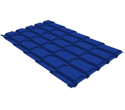 Металлочерепица квадро профи 0,45 PE RAL 5002 ультрамариново-синий от производителя  Grand Line по цене 636 р