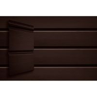 Виниловый сайдинг Double-Брус - Тёмный Дуб
