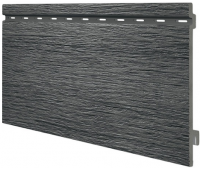 Виниловый сайдинг панель одинарная Kerrafront Wood Design - Graphite